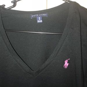 Polo Long sleeve black tee